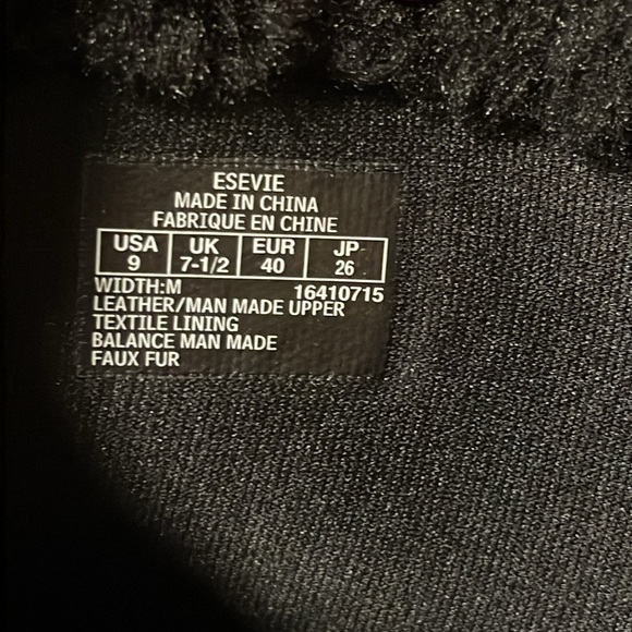 NWT Easy Spirit Black Explore 24  Boots Size 9 (no box) - Picture 6 of 8